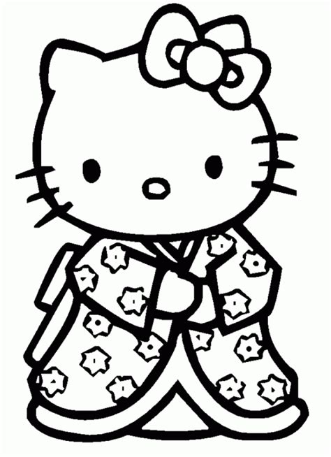 Hello Kitty coloring pages for toddlers