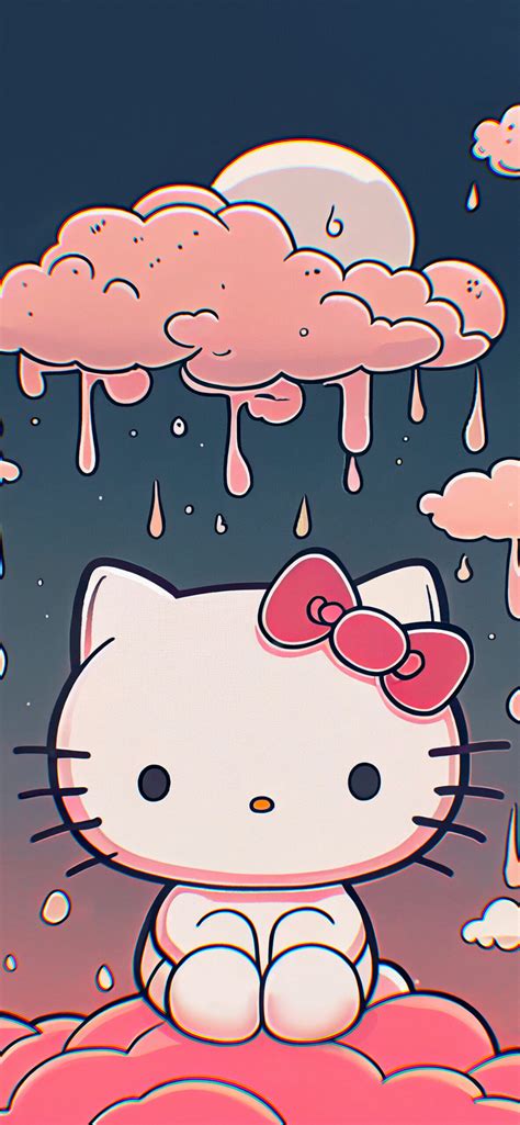 Hello Kitty in cute colors