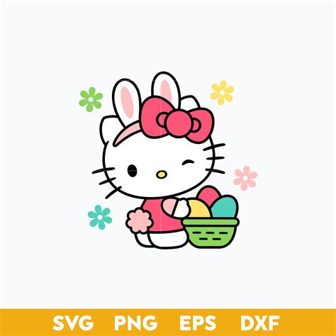 Hello Kitty celebrating Easter