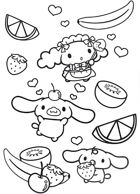 Hello Kitty Food Colouring Page