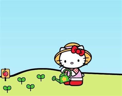 Hello Kitty gardening