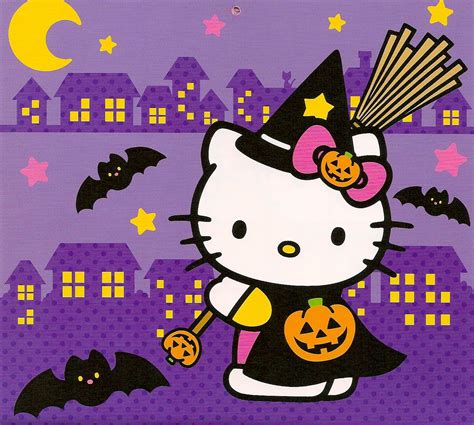 Hello Kitty in a Halloween costume