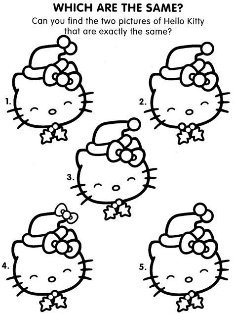 Hello Kitty Printable Activities