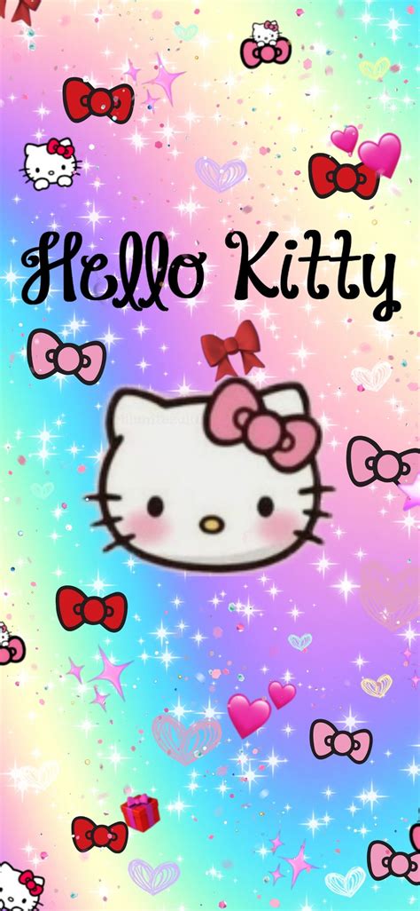 Hello Kitty in rainbow colors