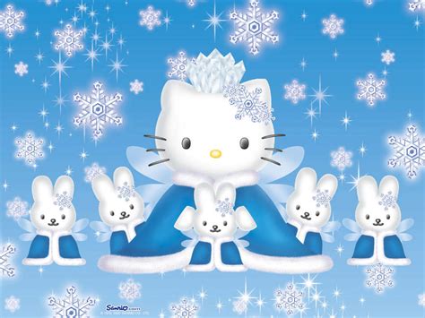 Hello Kitty in the winter