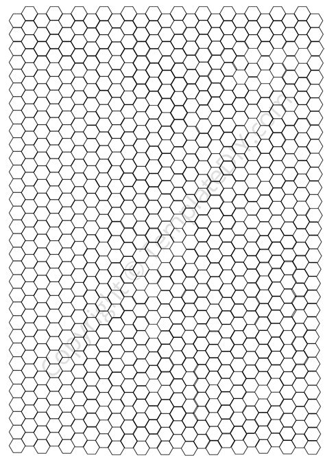 Hexagonal Graph Paper Template