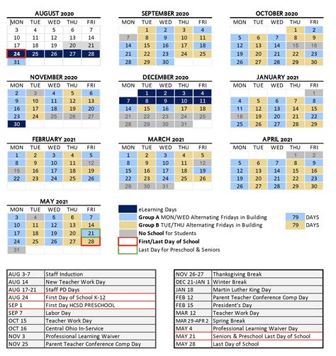 Hilliard Schools Calendar