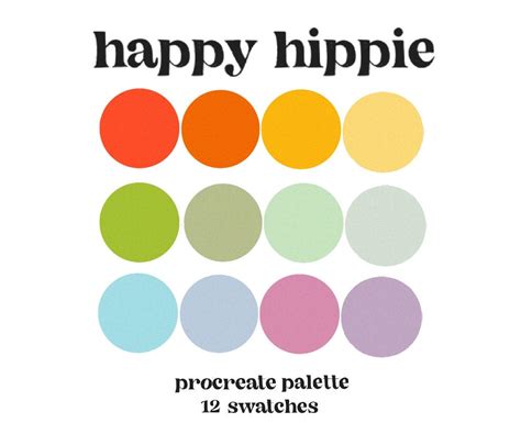 Hippie palette far out blues