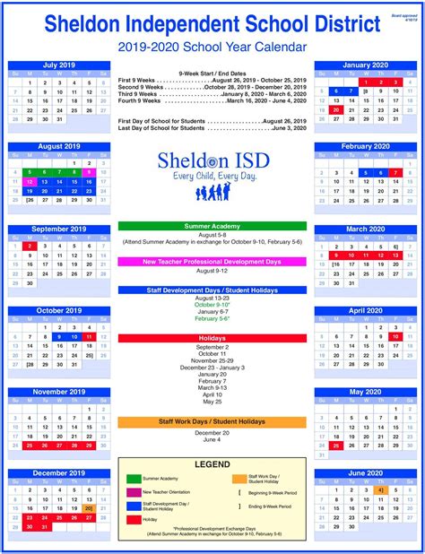 HISD Academic Calendar Image 1