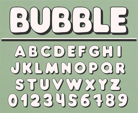 History of Bubble Letter Alphabets