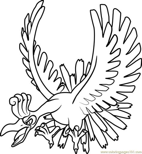 Ho-Oh Coloring Page