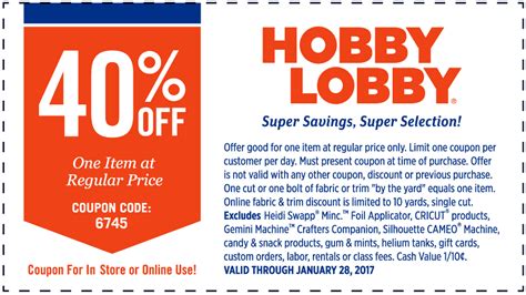 Hobby Lobby Coupon 1