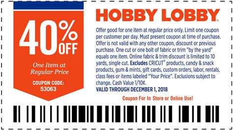 Hobby Lobby Coupon 5