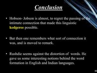 Hobson Brown Conclusion and Final Thoughts