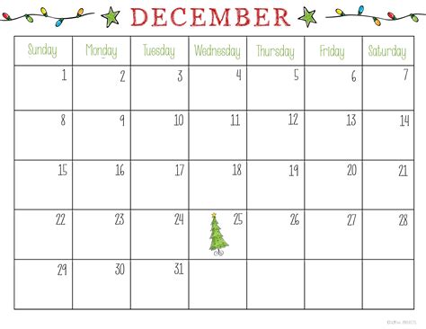 Description of Holiday Calendar Template