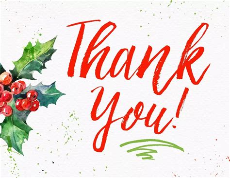 Holiday Thank You Note