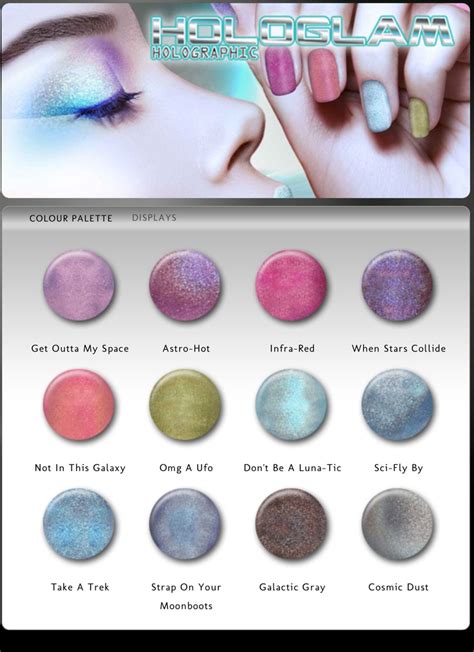 holographic nail polish palette