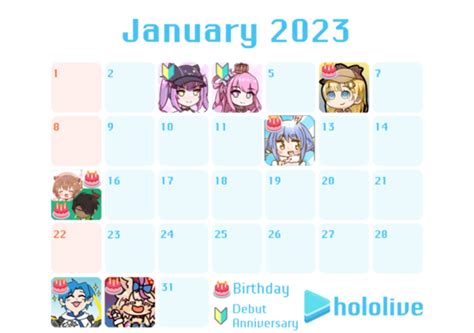 Hololive Calendar Collection