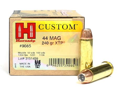 Hornady Custom 44 Magnum 225-Grain XTP