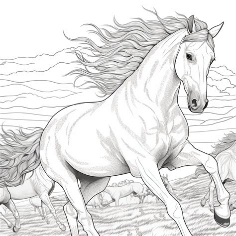 Horse coloring books