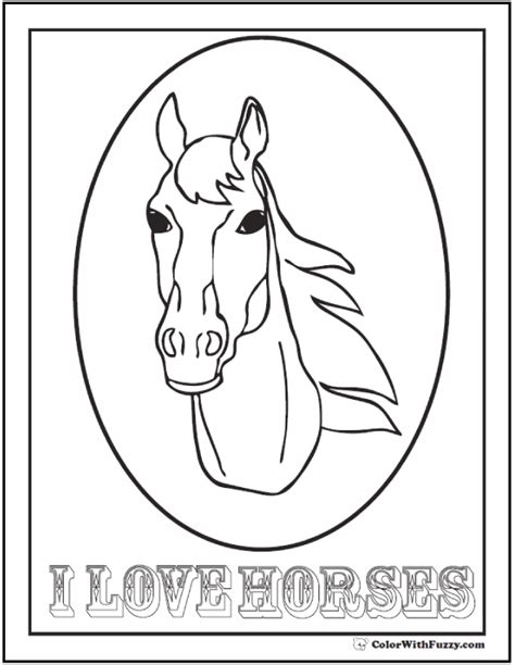 Horse coloring pages with quotes