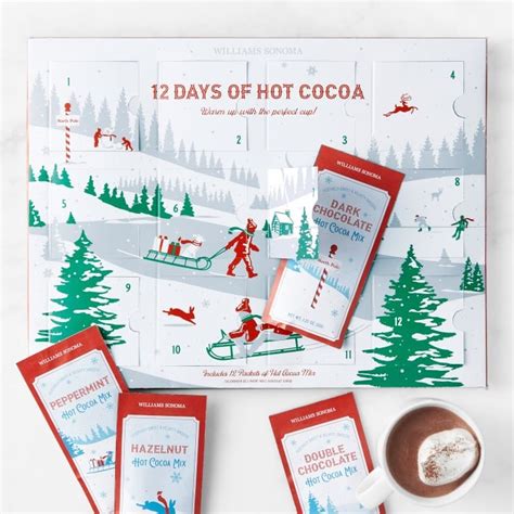 Hot chocolate advent calendar candies