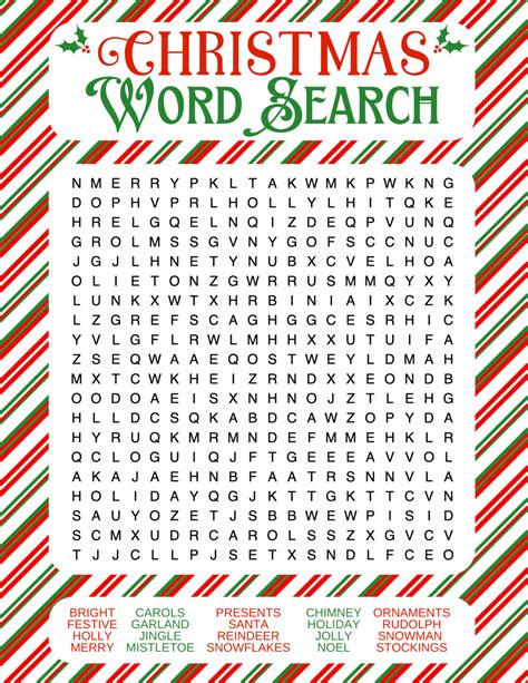 How to Create Your Own Christmas Word Search Printables