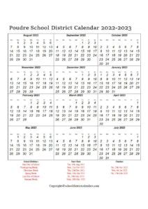 How to Access Poudre School District Calendar