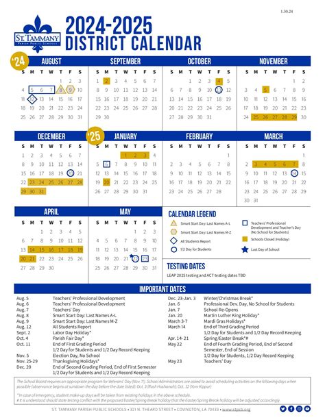 How to Access St Tammany Parish School Board Calendar