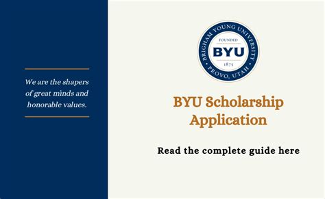 How to Apply for BYU Scholarships