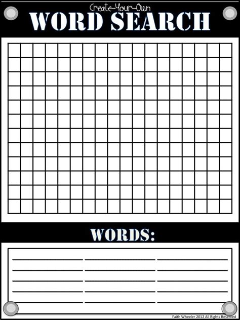 How to Create a Word Search