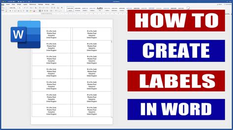 How to create printable labels