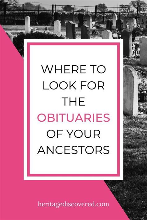 how to find obituaries