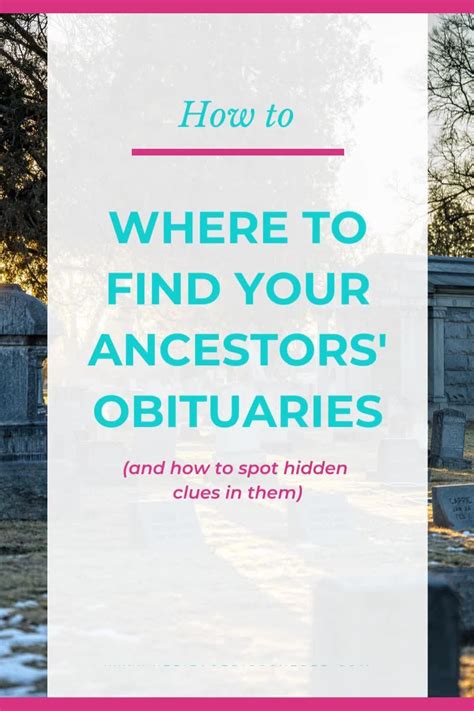 How to Find Obituaries