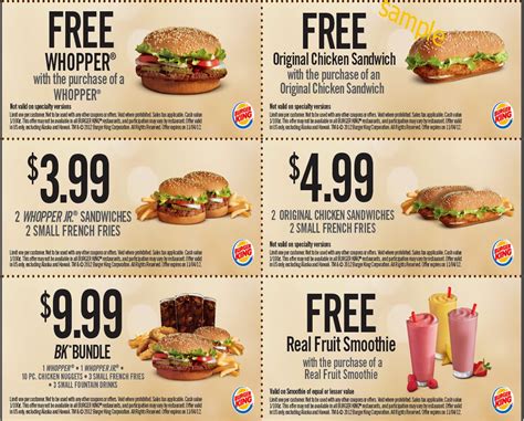 How to Use Burger King Printable Coupons