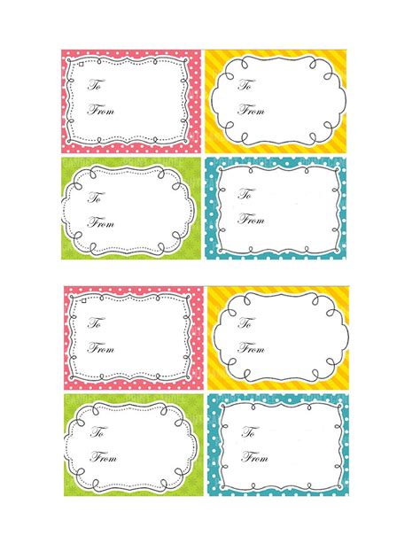 How to Use Free Printable Gift Tags