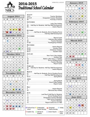 How to Use NHCS Calendar