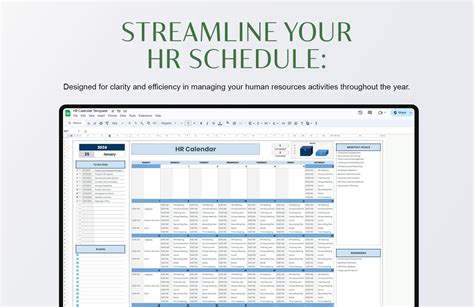 NCAT HR Calendar Templates and Resources