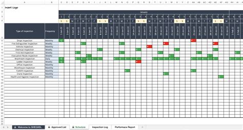 HSE calendar maintenance