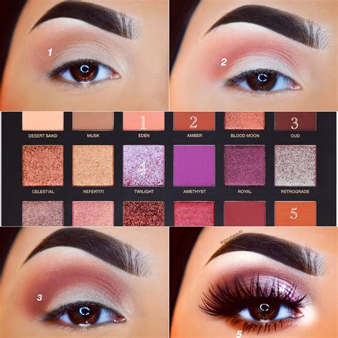 Huda Beauty Desert Dusk Eyeshadow Tutorial