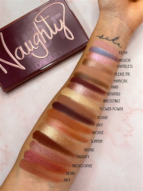 Huda Naughty Palette Swatches