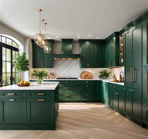 Hunter Green Kitchen Inspiration