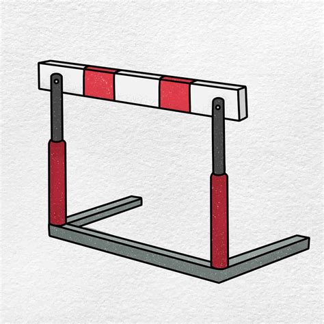 A diagram of a hurdles event