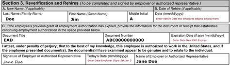 I-9 Form Section 3