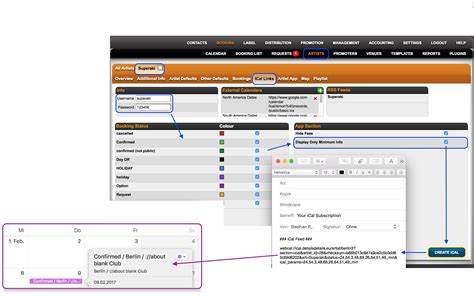 Description of iCal Links