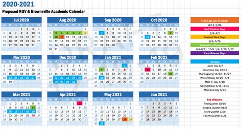 Idea Public Schools Calendar Overview