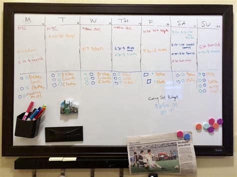 Implementing a Calendar Whiteboard System