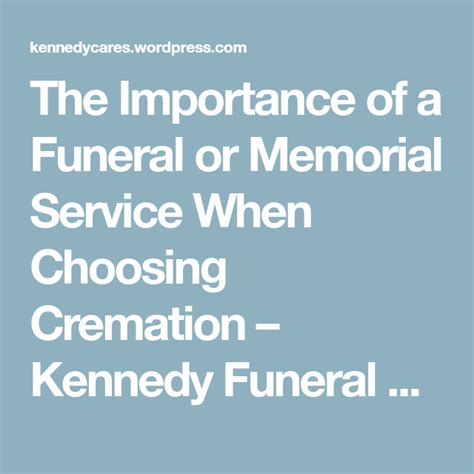 Importance of Memorial Services