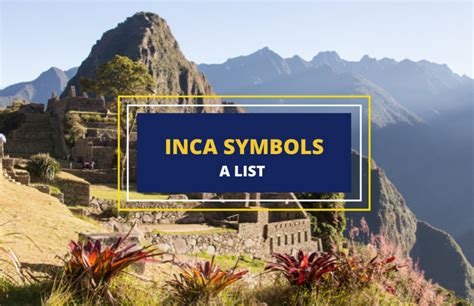 Inca calendar symbols