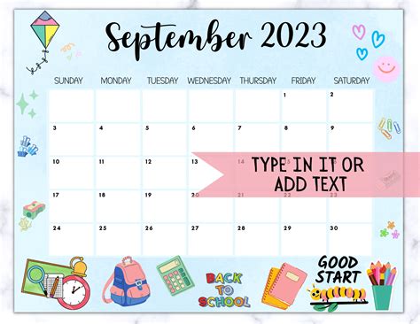 Incorporating September Calendar Ideas